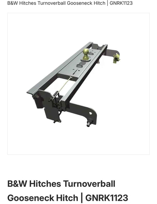 B&W Hitches Turnoverball Gooseneck Hitch
