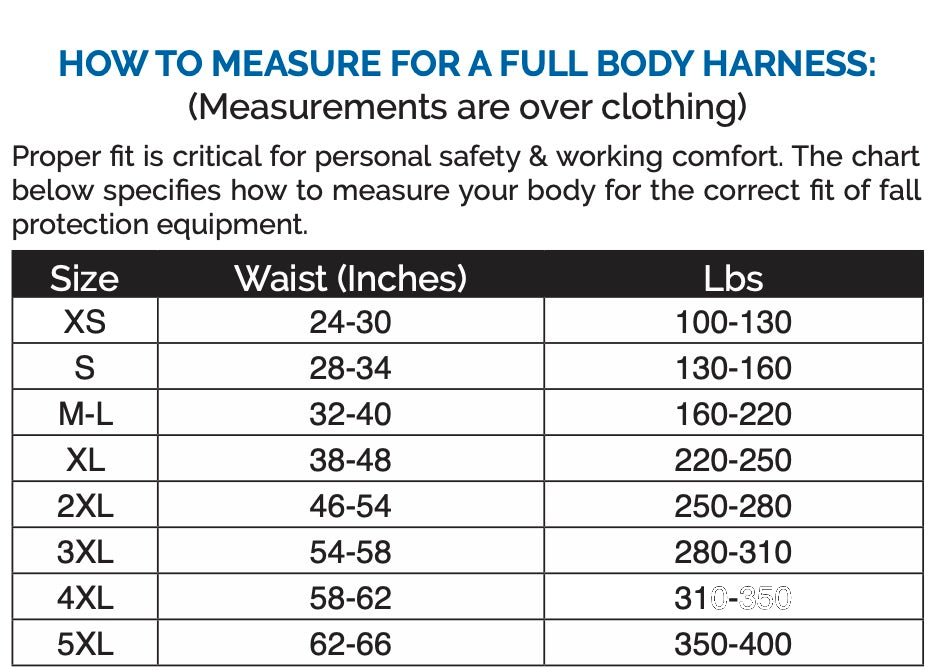 Tower Working Type Full Body Harness w/ 5 D-Rings, Padded Seat & Waist
